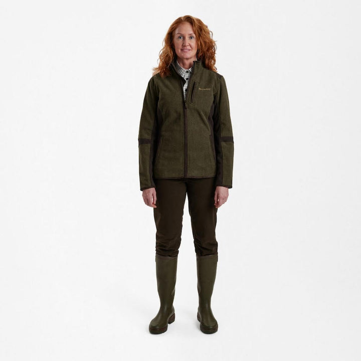 Deerhunter Lady Pam Bonded Fleece Jacket Graphite Green 38, 38