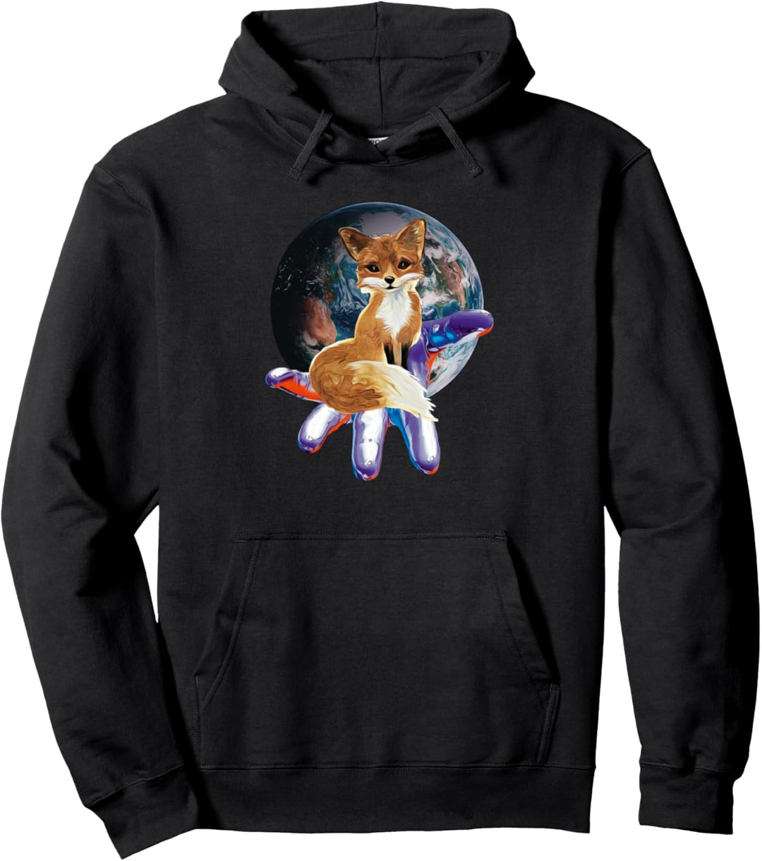 Fuchs Motiv Pullover Hoodie