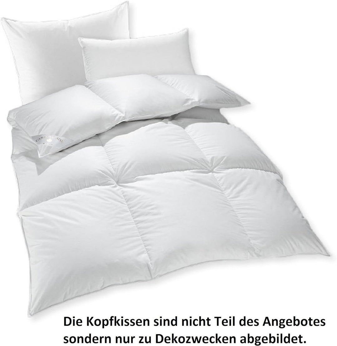Bettenhaus Daunendecke, Kassette, Winter sehr warm, 200x220 cm, 90% Daunen / 10% Federn, kanadisch,