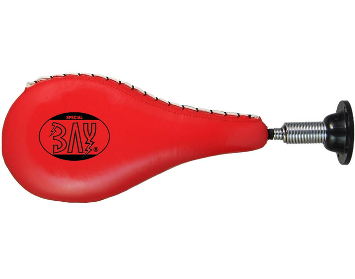 BAY® Fun Wand-Schlagpolster mit Feder, ROT - Schlagkissen, Boxbirne, Speedball, Doppel Single Mitt,