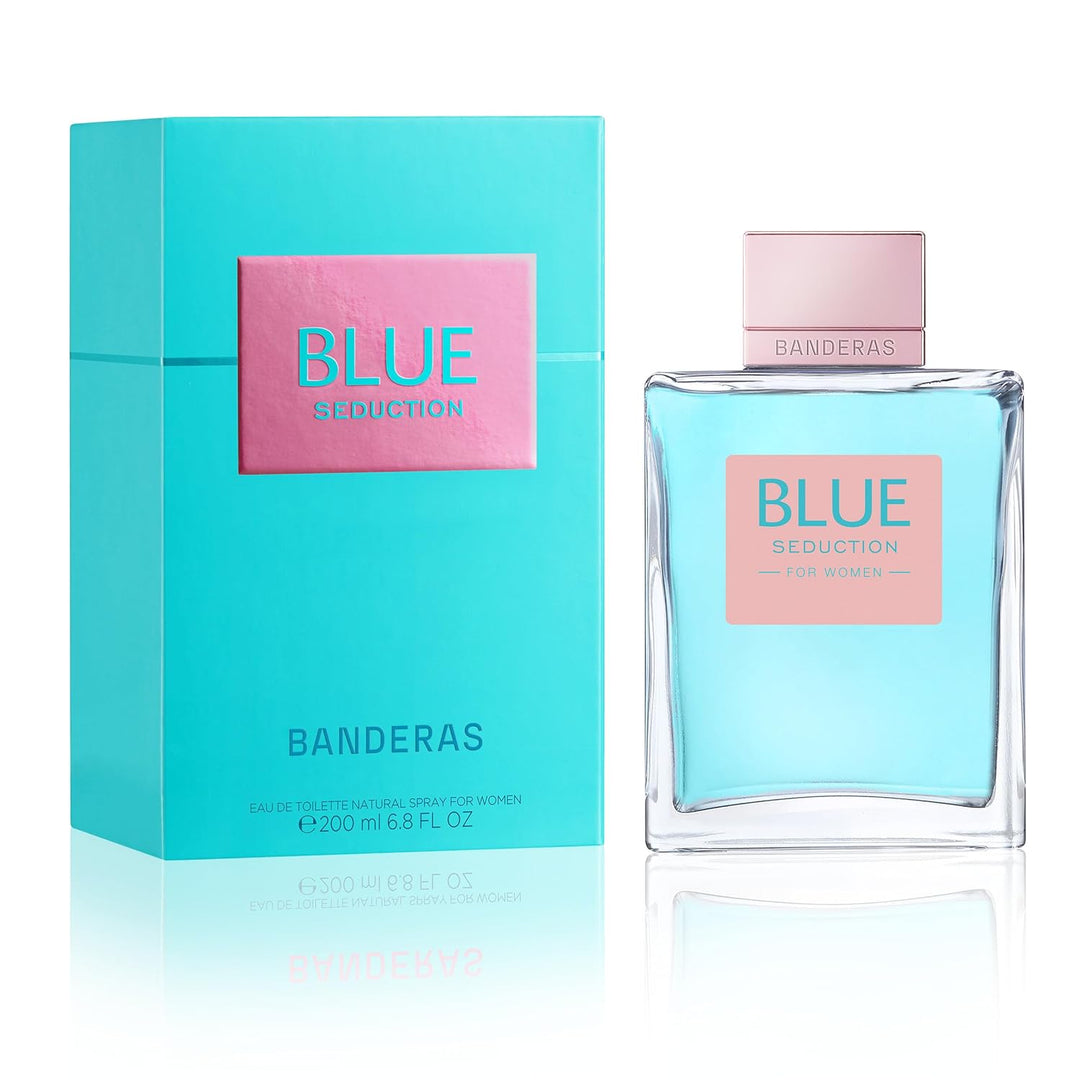 Antonio Banderas Perfumes – Blue Seduction Woman – Eau de Toilette Spray für Frauen, Blumiger und Aq