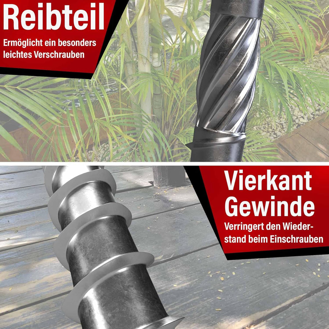 Terrassenschrauben 5x60 T-INOX 500 Stück Edelstahl gehärtet C1, Torx 25, inkl. Edelstahl Bit 500 Stü