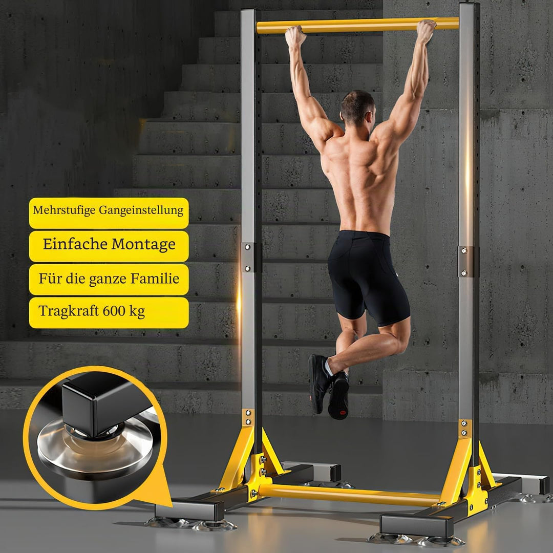 NIDAYE Klimmzugstation, Klimmzugstange, freistehend, Fitnessgerät für zu Hause, belastbar bis 200 kg