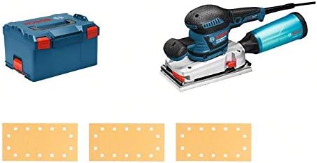 Bosch Professional Schwingschleifer GSS 280 AVE (350 Watt, Zusatzhandgriff, 3x Schleifblatt für Holz