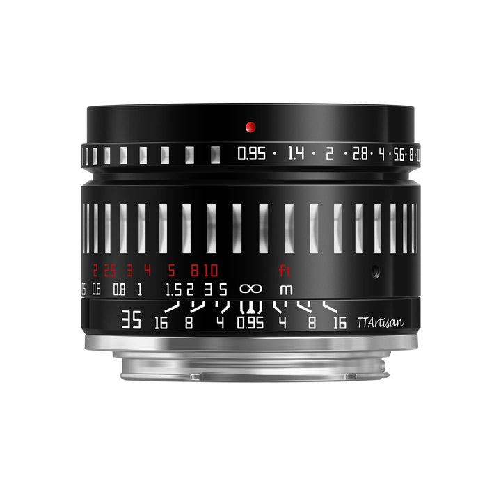 TTArtisan 35mm F0.95 APS-C Manueller Fokus Kameraobjektiv, super grosse Blende, Retro-Stil, leichtes