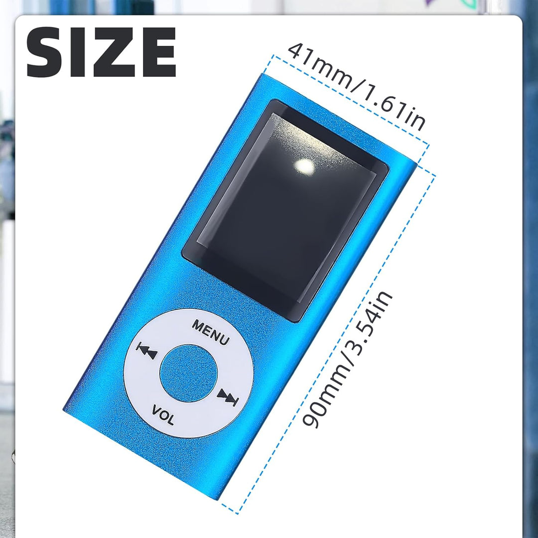 MP3-Player/MP4-Player Bluetooth 5.0, 1.8" Tragbarer HiFi-Musikplayer mit Verlustfreiem Sound und Lau