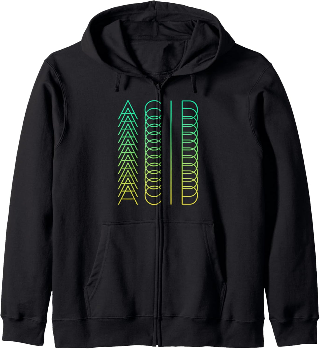 ACID Techno Acid House EDM Rave-Party Kapuzenjacke