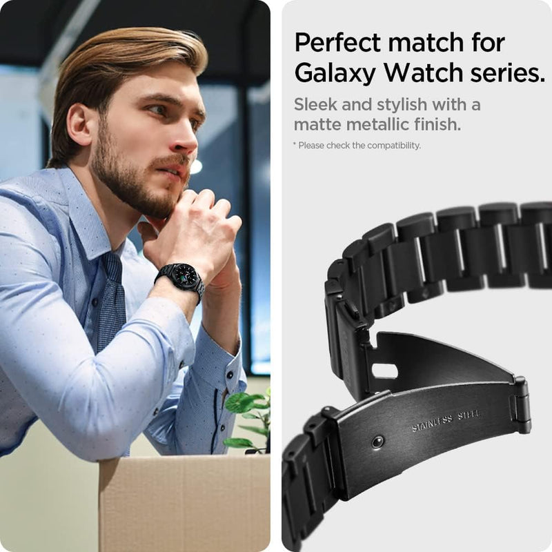 Spigen Modern Fit Armband kompatibel mit Galaxy Watch 6 Classic 47/43mm | 6 44/40mm | 5 Pro 45mm | 5