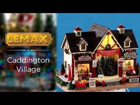 Lemax 25865-UK Caddington Village Lighted Building: Winterfest Arts & Crafts Show