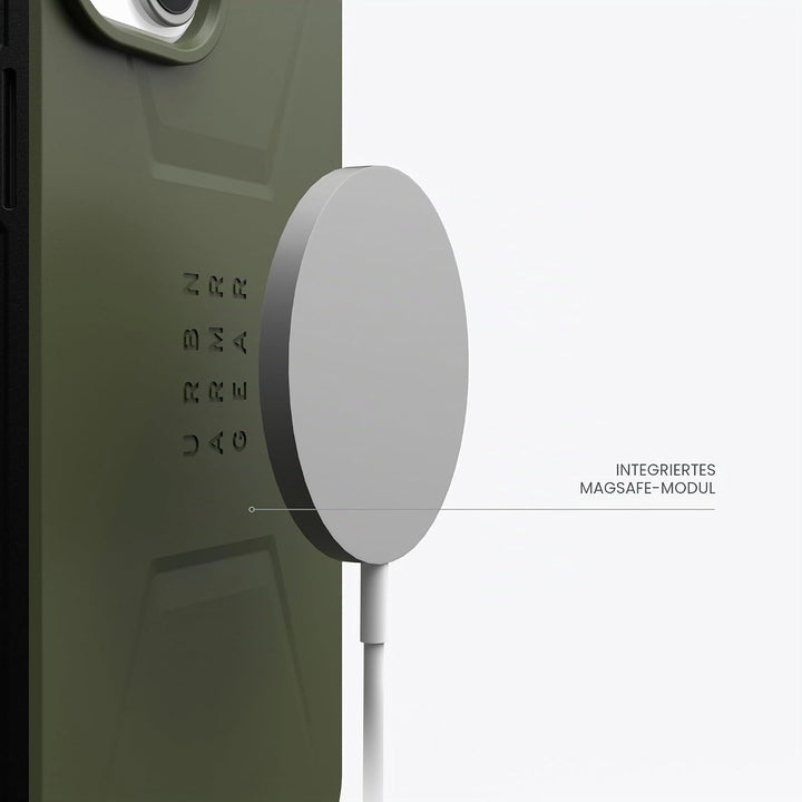 URBAN ARMOR GEAR Civilian Case kompatibel mit Apple iPhone 15 Plus Hülle [Wireless Charging/Magnetis
