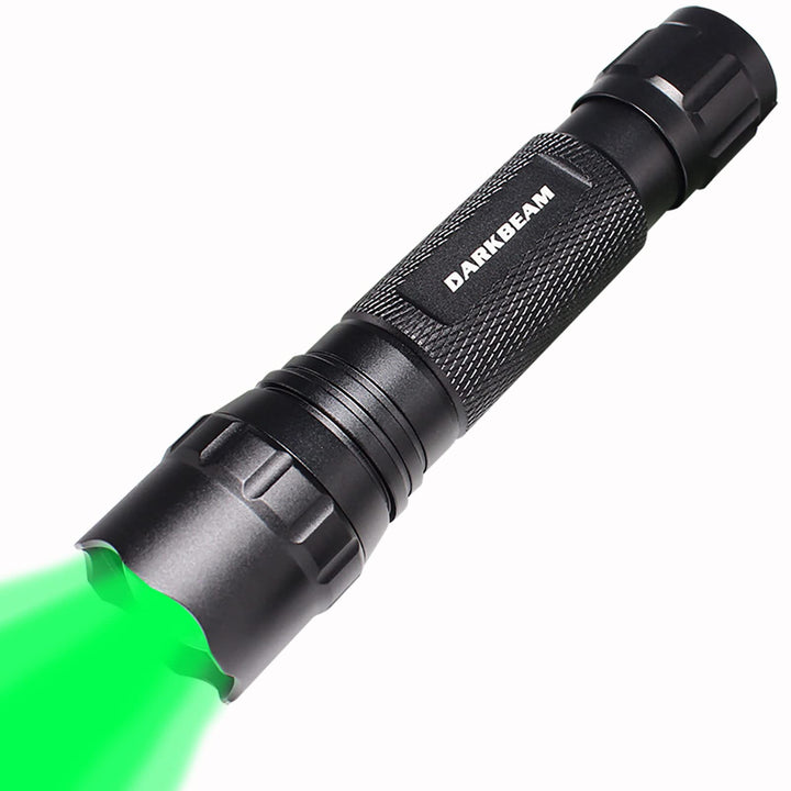 DARKBEAM Grünes licht Taschenlampe Taktische LED Aufladbar USB, 501BS hohe Lumen Zoomable Grüne Tasc