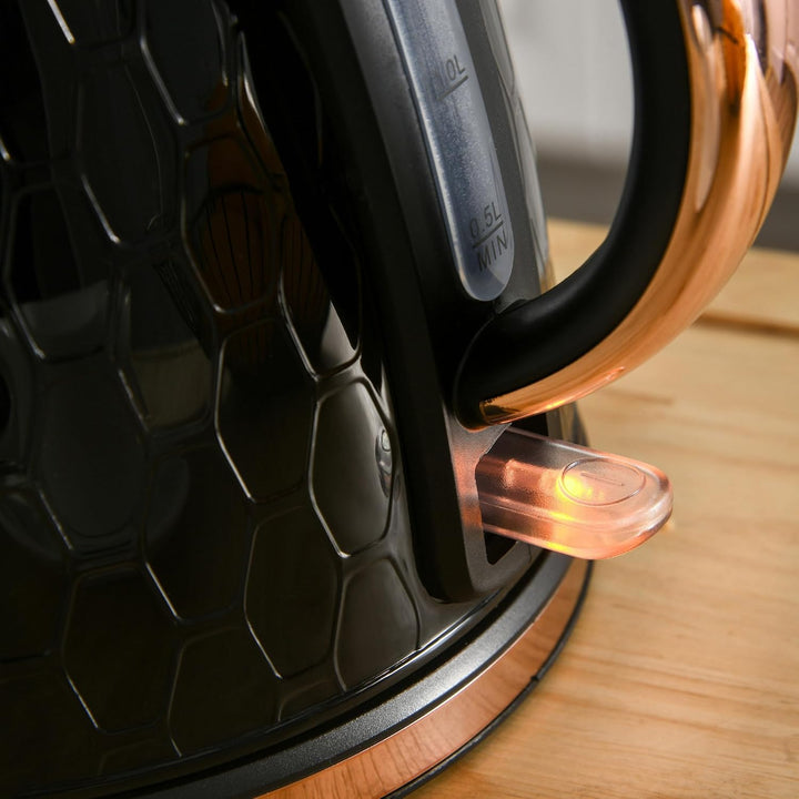 HOMCOM Wasserkocher Toaster Set 1,7L Wasserkocher 4 Toastscheiben Frühstücksset mit 7 Bräunungsstufe