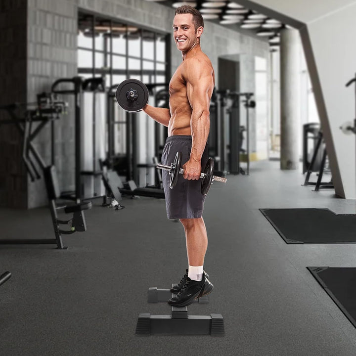 HoldOneLight Stehende Wadenhebe-Maschine &amp; Wadenhebestange – Multifunktionales Fitnesspedal für Knie