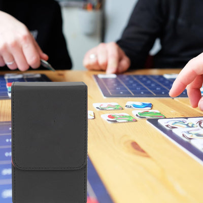 TOPBATHY Spielkartenhalter Inhaber Einer Pokerkarte PU Tarot Cards Storage Box Tragbare Tarotkartenb