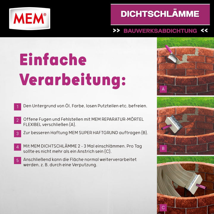 MEM Dicht-Schlämme 25 kg