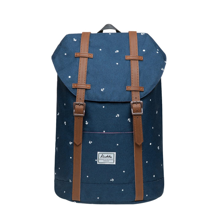KAUKKO Rucksack Klein Damen Herren Schön und Praktisch Mini Daypack mit Laptopfach für 10" Notebook