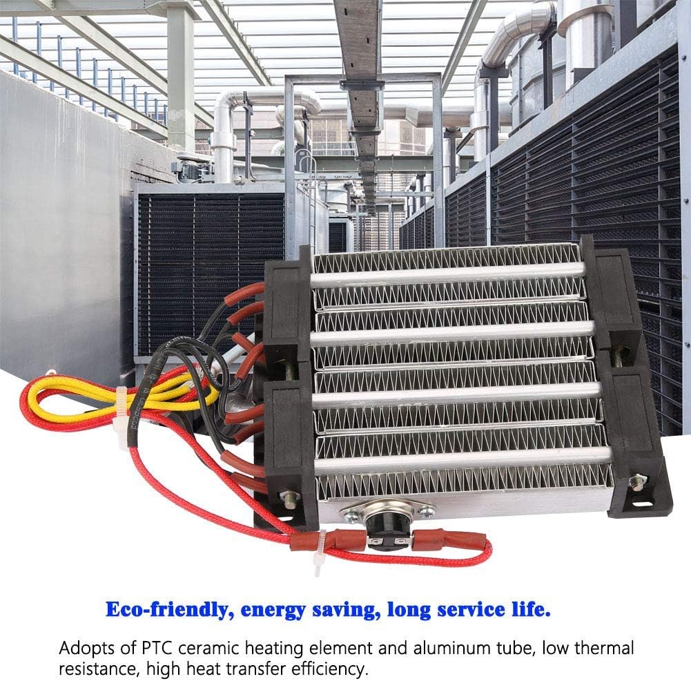 Keramisches Luftheizelement, PTC Keramik Lufterhitzer 110V/220V 1000W Thermostat Isoliertes PTC Heiz