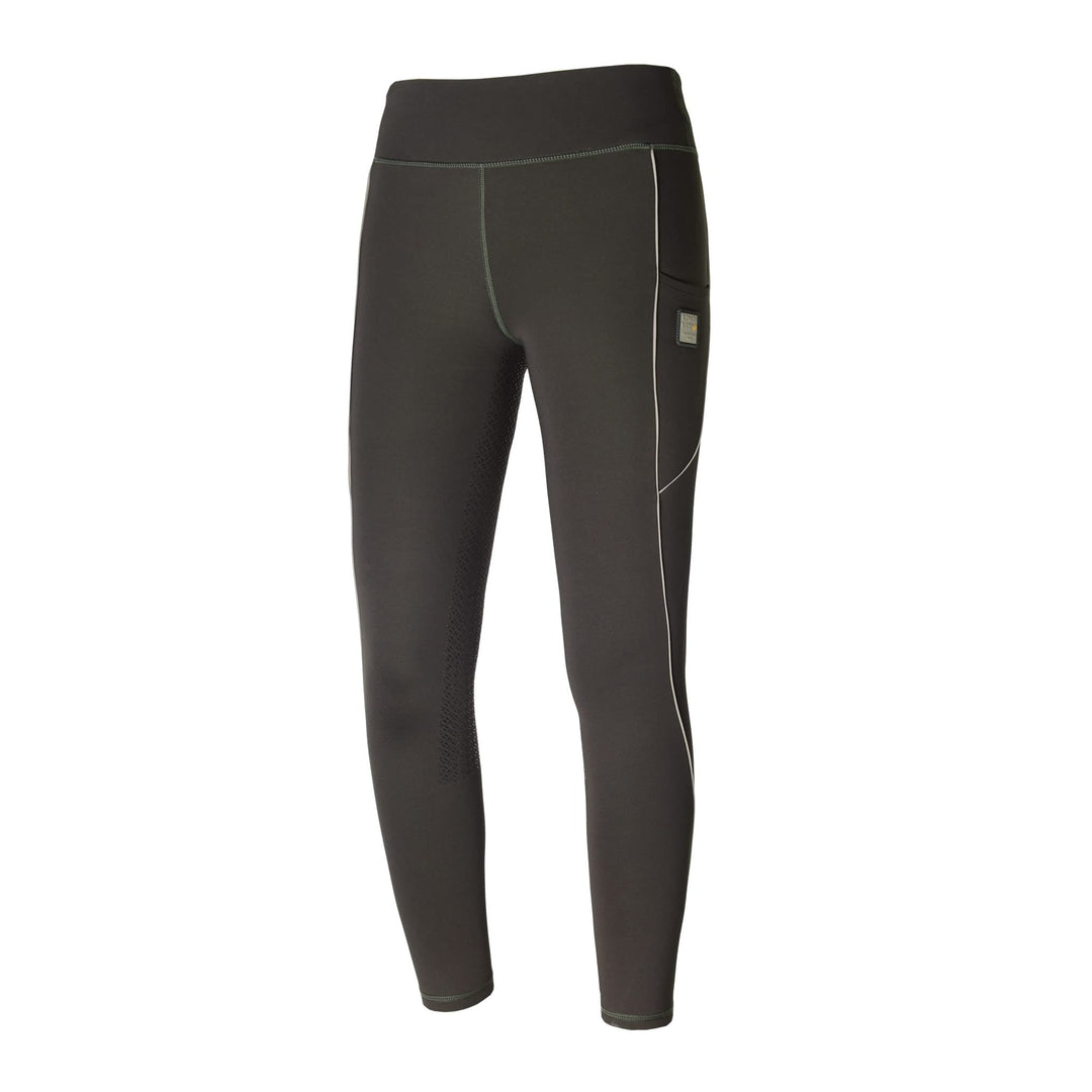 Kinsland Damenreithose, Winterreithose, Reithose, Winterleggins KLkattie mit Vollgrip XS Grün, XS Gr