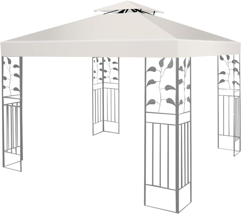 KOMFOTTEU 3 x 3 M Pavilliondach, Ersatzdach für Pavillion, Dachplane für Garten Balkon Strand, wasse