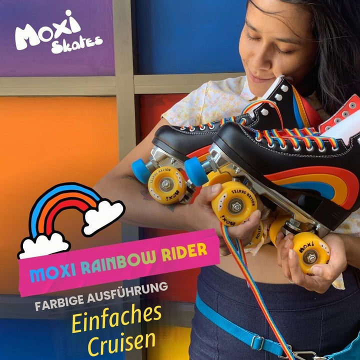 Moxi Skates – Regenbogenreiter – Lustige und modische Rollschuhe für Damen
