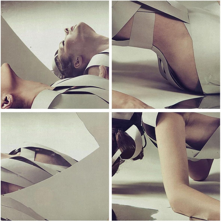 Bilder auf Leinwand Weiblich modell posieren beine Leinwandbild 60x60cm Wandbilder Dekoration Wohnzi