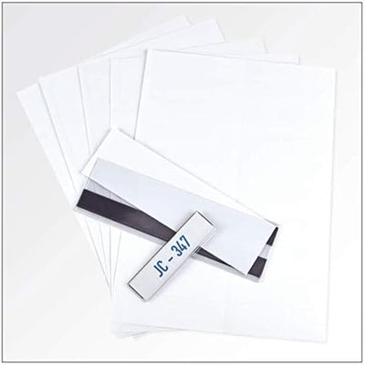 Perforierte Etiketten 100x55 mm - für Etikettenhalter 100x57 mm - zum selber drucken auf Din A4 Böge