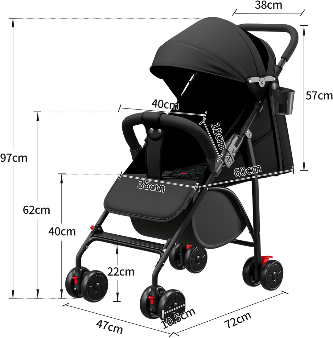 Kinderwagen 3-in-1, Kinderwagen, Trio, Kinderwagen, Zubehör, Universal-Adapter, grosse Räder, 25 kg,