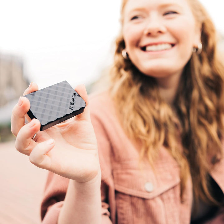 Verbatim Store 'n' Go Mini SSD, 512 GB, Schwarz, 35 g, Externe SSD, USB 3.0 SSD, SSD extern, für Win