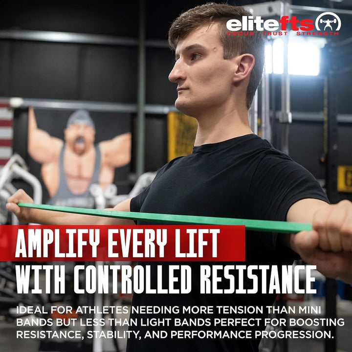EliteFTS Pro Monster Mini-Widerstandsbänder, Grün, 2 Stück, Single Pro Monster Mini - Grün