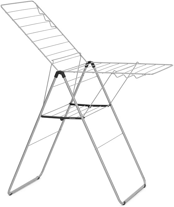 Brabantia HangOn 20m Trockengestell, Legierter Stahl, Metallic Grey 20m without Rod Metallic Grey, 2