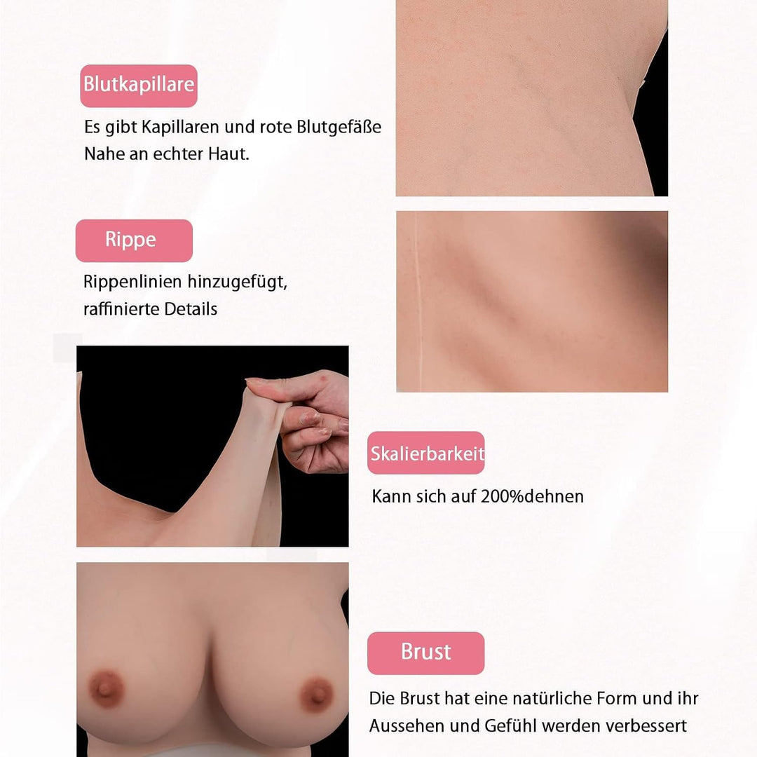 CYOMI 8th Generation Silikon Brüste Brustformen Realistisch Brustplatten für Crossdresser Transgende