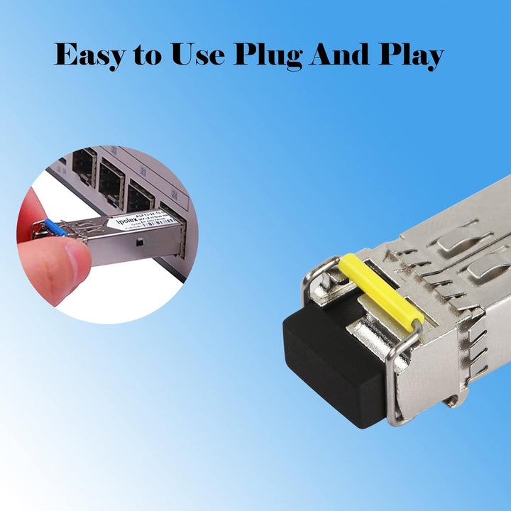 CERRXIAN 1.25G Single Mode BIDI SFP SC Modul Glasfaser-Transceiver, SFP-WDM-SM, 3KM SC Tx1550nm/Rx13