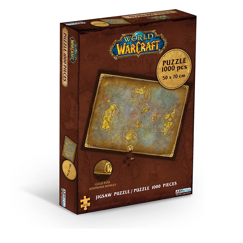 ABYstyle World of Warcraft - Puzzle 1000 pièces - Carte d'Azeroth