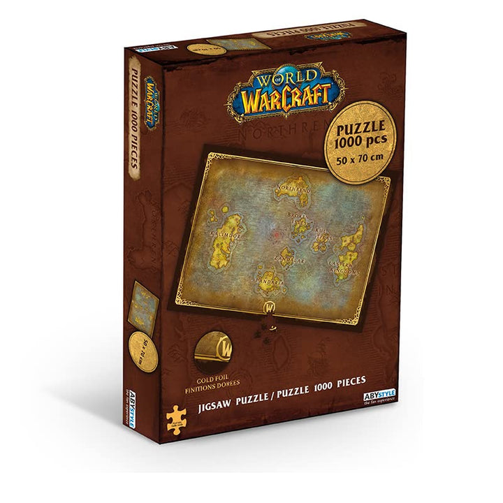 ABYstyle World of Warcraft - Puzzle 1000 pièces - Carte d'Azeroth