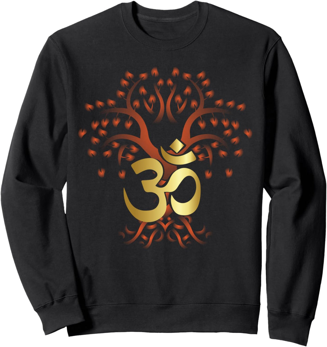 Lebensbaum & Spirituell Für Yoga Im Chakren Mandala Stil Sweatshirt