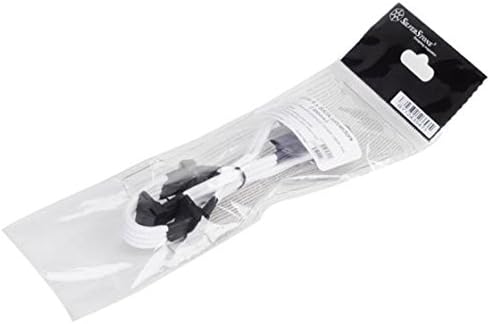 SilverStone SST-PP07-BTSW - Netzteilverlängerungskabel 30cm Molex auf 4x SATA, weiss, SST-PP07-BTSW