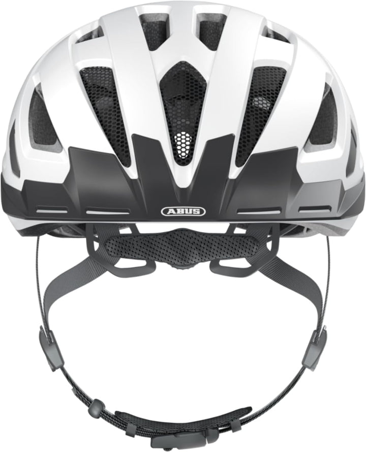 ABUS Stadthelm Urban-I 3.0 - Fahrradhelm mit Rücklicht, Schirm und Magnetverschluss - für Damen und