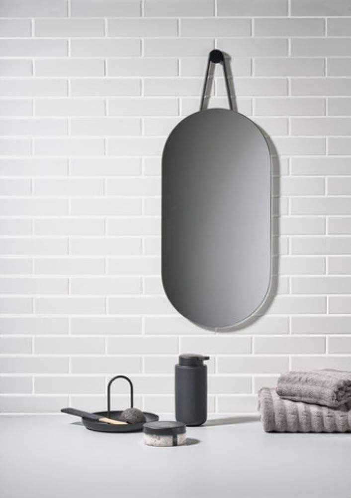 Zone Denmark A-Wall Mirror Wandspiegel, Spiegel, 60 x 30 cm, Schwarz Schwarz 30 x 60 cm, Schwarz 30