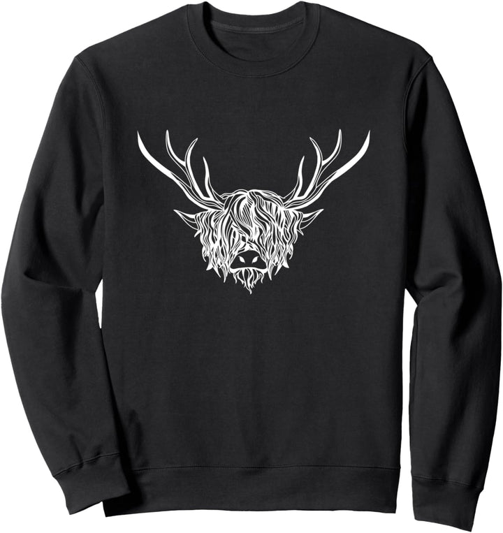 Highland Cattle Farmer Haarige Kuh County Fair Sweatshirt