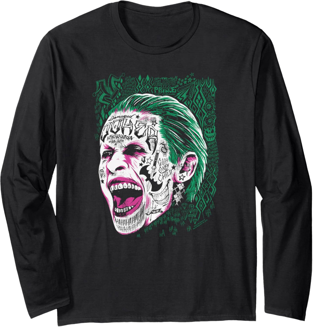 Suicide Squad Joker Prince Portrait Langarmshirt