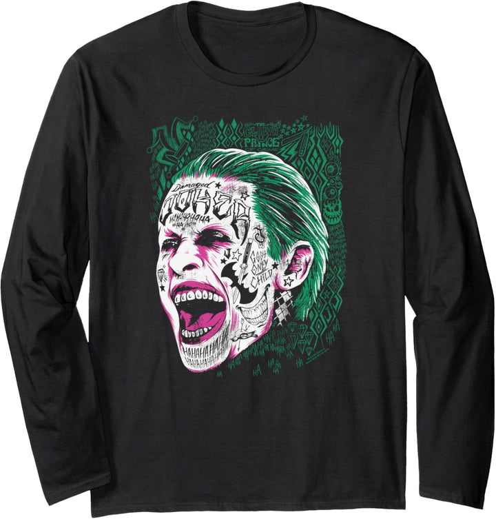 Suicide Squad Joker Prince Portrait Langarmshirt