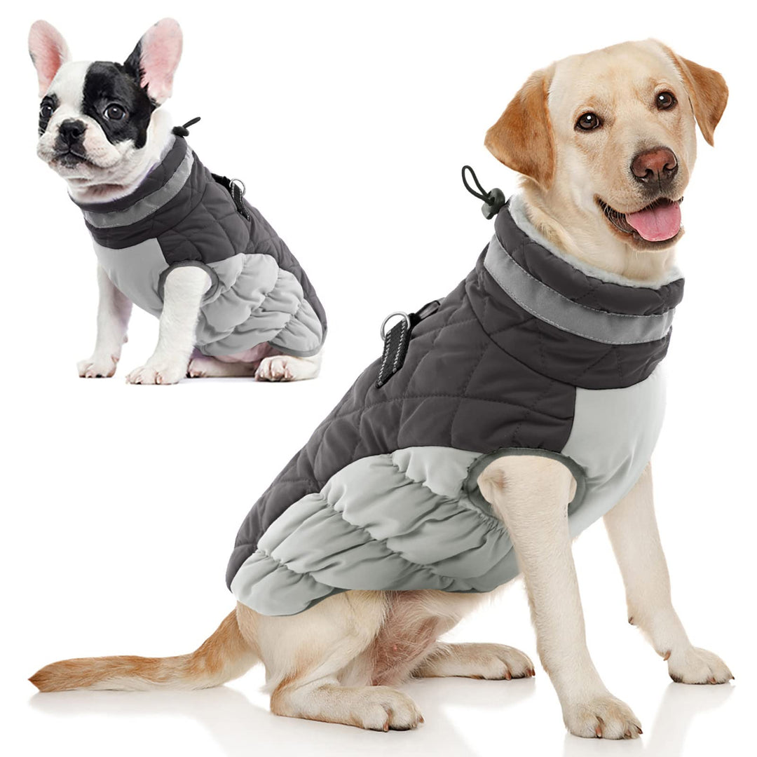 AOFITEE Hundemantel Grosse Hunde, Warme Hundemantel Winter Wasserdicht Hundejacke Winterjacke mit Ge