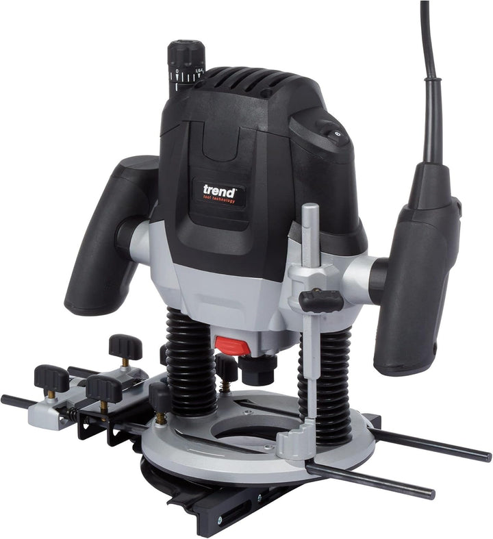 Trend 2100W 12mm Oberfräse mit variabler Geschwindigkeit 230V EU, 50mm Einstechtiefe, Oberfräse für