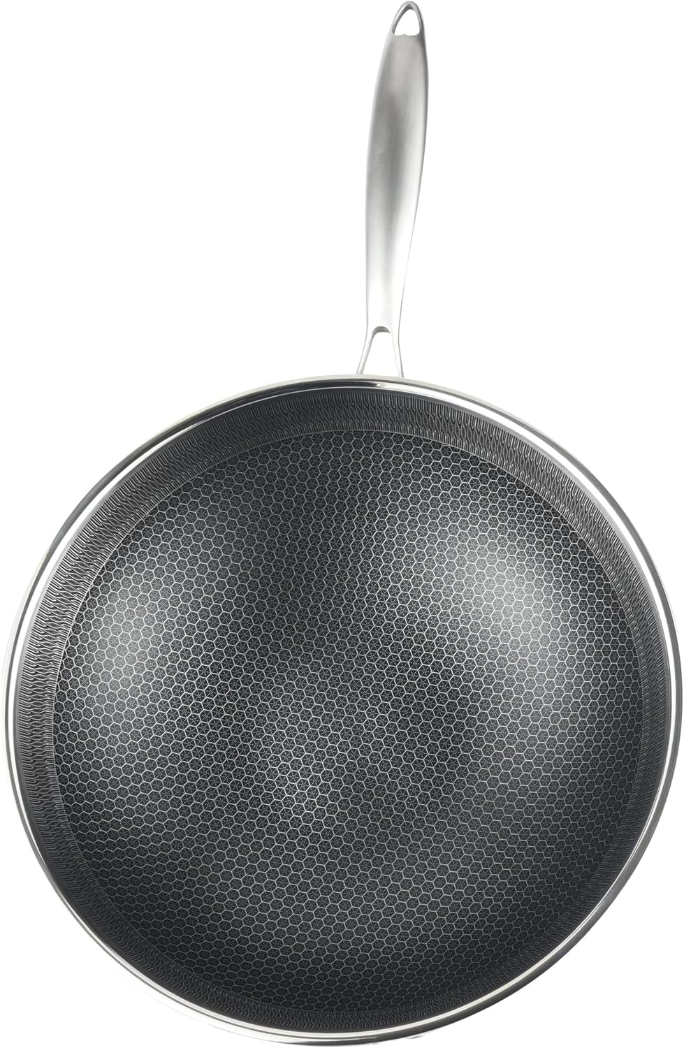 Wok Pfanne Wokpfanne Bratpfanne Edelstahl Induktion Ø32cm CF-PW32N