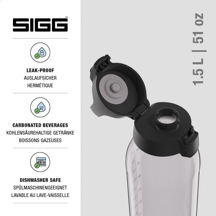 SIGG - Tritan Trinkflasche - Total Color ONE - Für Kohlensäurehaltige Getränke Geeignet - Spülmaschi