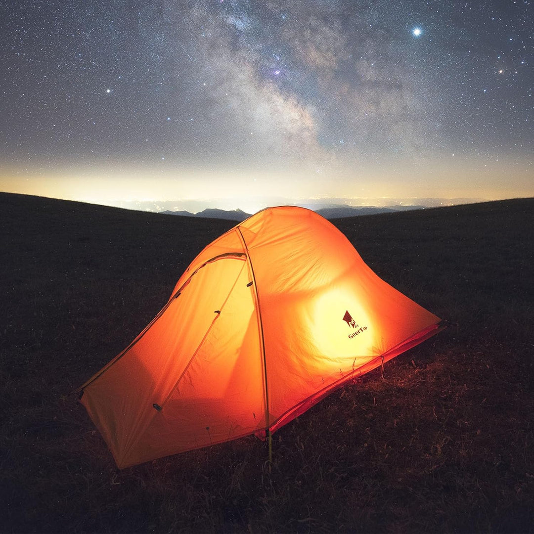 GEERTOP Campingzelt Ultraleichte 2 Personen Doppelten Zelt 3-4 Saison Camping Zelt für Trekking, Out
