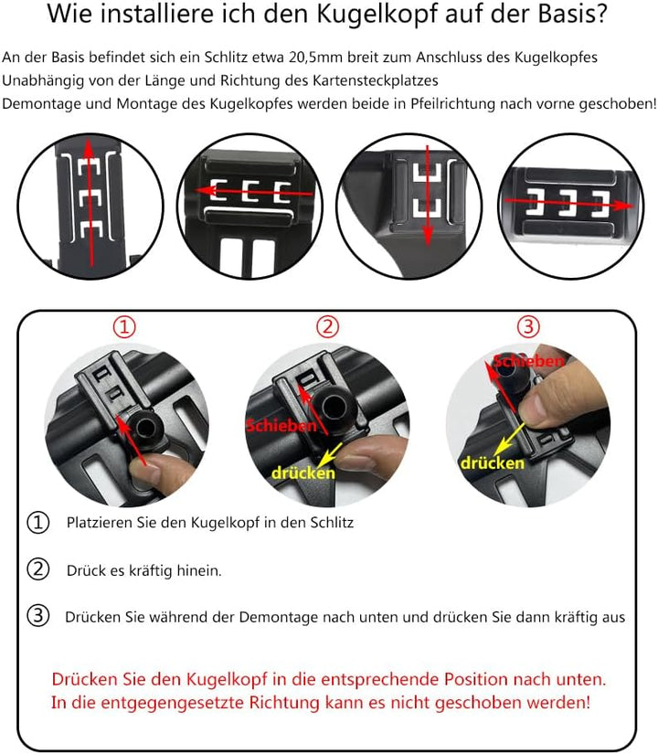 Auto-Handyhalterung für BMW 3er Auto-Zubehör [ Nur kompatibel mit BMW E90 E91 E92 E93 (2005-2013) ]