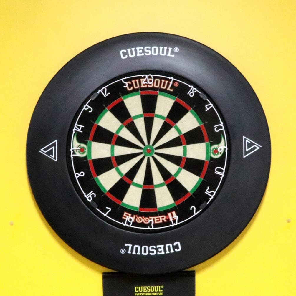 CUESOUL Dartboard Surround Hochdichte Dauerhafte Verwendung Schwarz Kein Muster, Schwarz Kein Muster