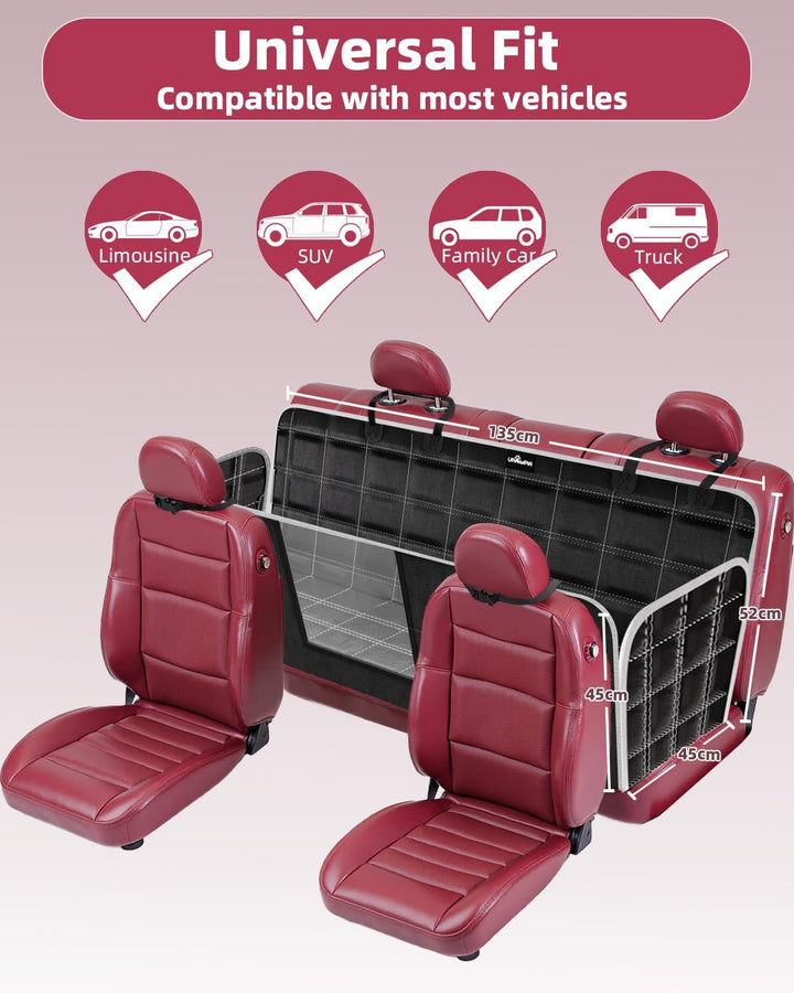Hundedecke Auto Rückbank 100% Wasserdicht Kratzfeste Autoschondecke Hund Rücksitz mit Seitenschutz u