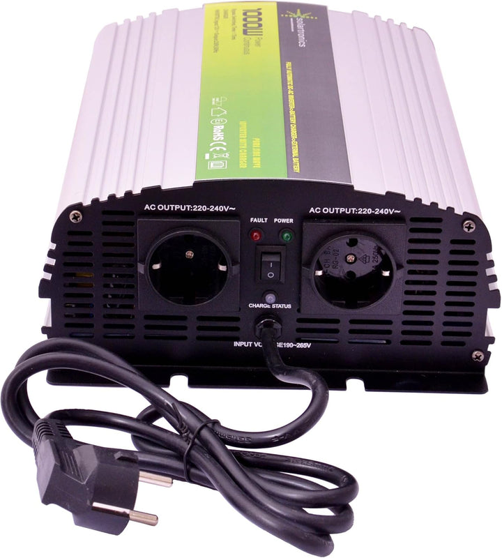 Spannungswandler USV 12V NPS 1000-3000 Watt Reiner Sinus Batterie Akku Solar Strom 230V Unterbrechun
